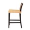 Baxton Studio Lingga Modern Bohemian Dark Brown Mahogany Wood and Natural Rattan Counter Stool 233-13139-ZORO - alternate 5